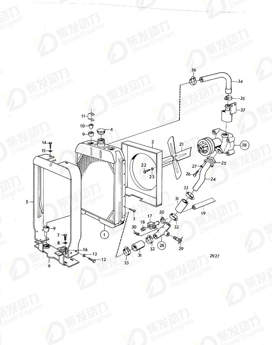 volvo penta Plug 952069 Drawing